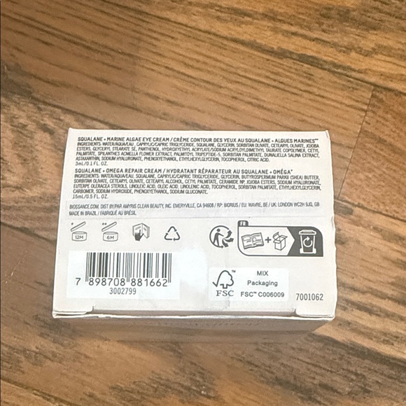 Biossance Squalane Eye Cream & moisturizer repair cream - Picture 3 of 3